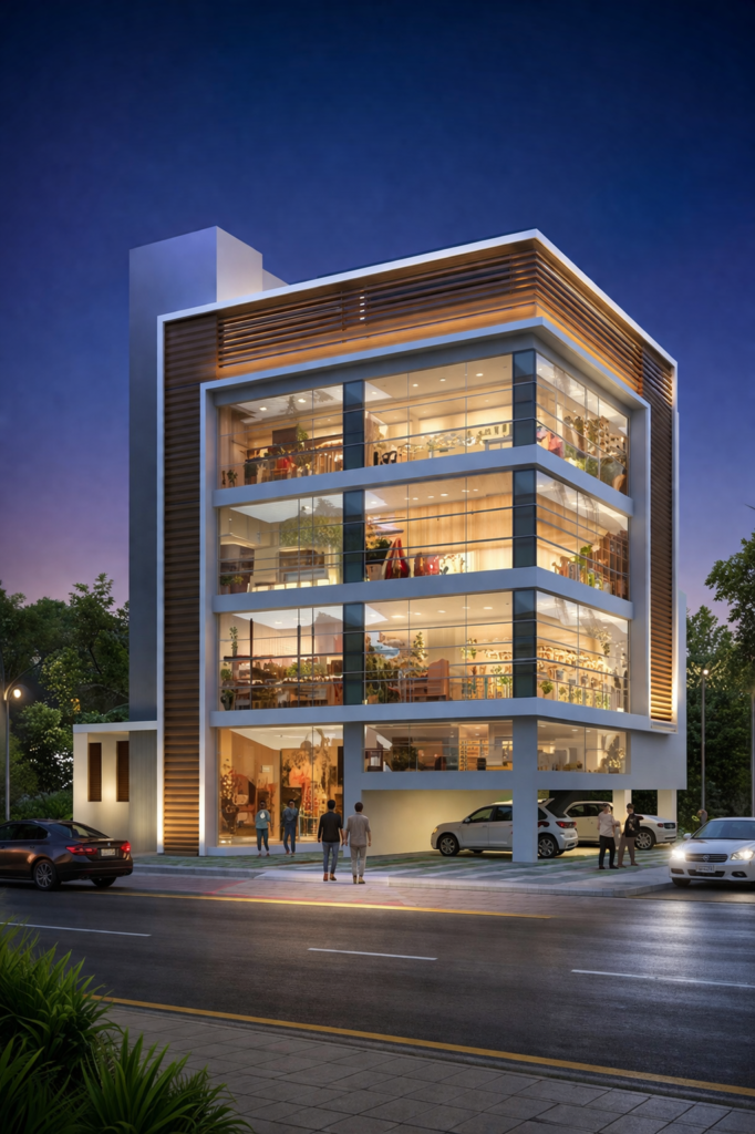 oil-1 commercial building